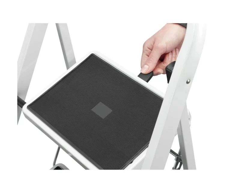 Pakāpienu soliņš salokāms K40 BasicLine / tērauda / 3 pakāpieni, drošības rokturis Pakāpienu soliņš salokāms K40 BasicLine / tērauda / 3 pakāpieni, drošības rokturis