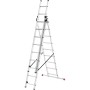 ProfiStep Combi ladder / aluminium / 3x9 steps