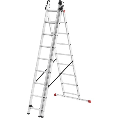 Лестница комбинируемая ProfiStep Combi / алюминий / 3x9 ступеней Лестница комбинируемая ProfiStep Combi / алюминий / 3x9 ступеней