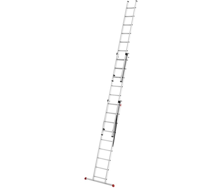 ProfiStep Combi ladder / aluminium / 3x9 steps