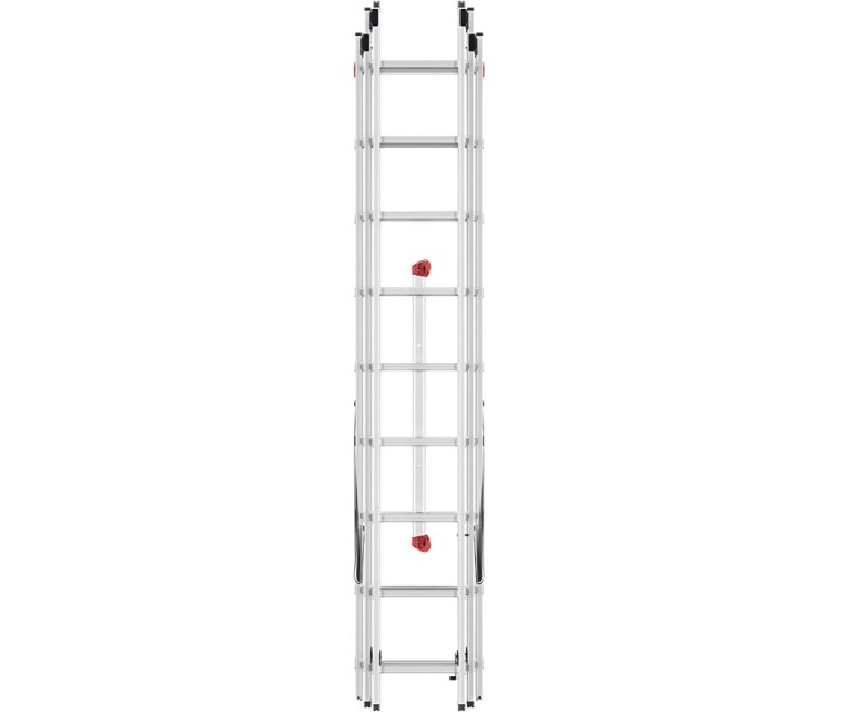 ProfiStep Combi ladder / aluminium / 3x9 steps