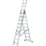 ProfiStep Combi Combination Staircase with additional step set / aluminium / 3x9 steps