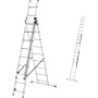 ProfiStep Combi Combination Staircase with additional step set / aluminium / 3x9 steps