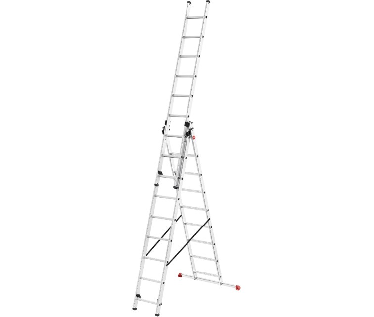 Лестница комбинируемая ProfiStep Combi/алюминий/3х12 ступеней