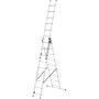 ProfiStep Combi ladder / aluminium / 3x12 steps