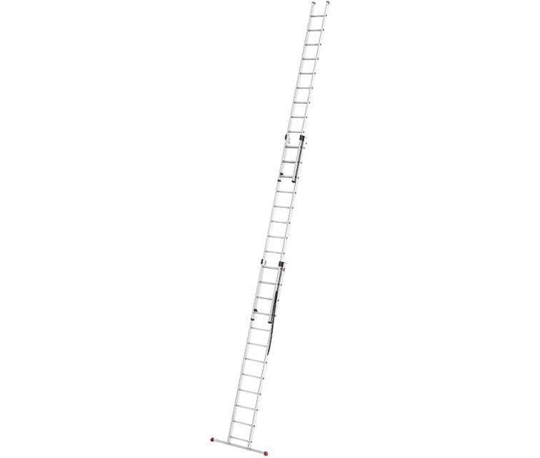 Kāpnes kombinējamās ProfiStep Combi ar papildus pakāpienu kompl./ alumīnija / 3x12 pakāpieni