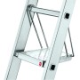 ProfiStep Combi Combination Staircase with additional step set / aluminium / 3x12 steps