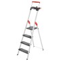 Household ladder L100 TopLine / aluminium / 4 steps