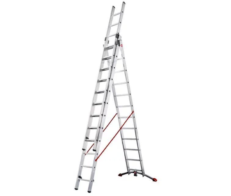 Kombineeritud redel S100 Hailo ProfiLOT / alumiinium / 3x12 astet Kombineeritud redel S100 Hailo ProfiLOT / alumiinium / 3x12 astet