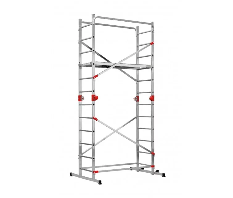 Kopėčios G60 iš aliuminio, 2x12 laiptelių Pastoliai G60 / aliuminis / 2x12 pakopų