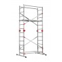 Scaffolding G60 / aluminium / 2x12 steps