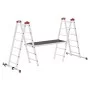 Kopėčios G60 iš aliuminio, 2x12 laiptelių Pastoliai G60 / aliuminis / 2x12 pakopų