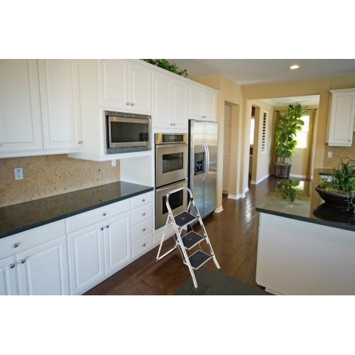 Pakāpienu soliņš salokāms K70 StandardLine / alumīnija / 3 pakāpieni, drošības rokturis 