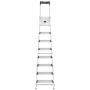 Household ladder L80 ComfortLine / aluminium / 8 steps