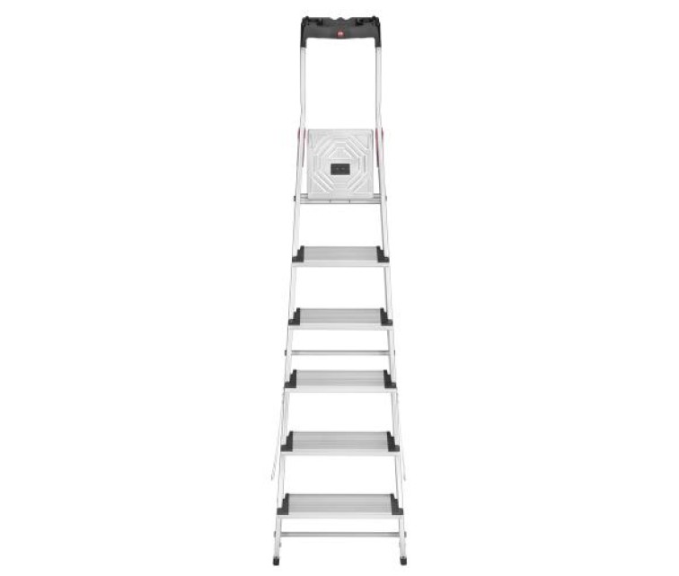 Household ladder L80 ComfortLine / aluminium / 6 steps