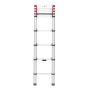 Telescopic ladder T80 FlexLine / aluminium / 9 steps