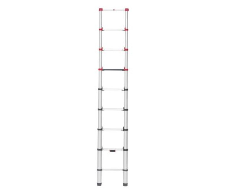 Telescopic ladder T80 FlexLine / aluminium / 9 steps