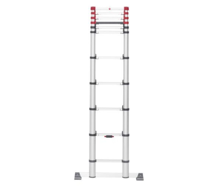 Telescopic ladder T80 FlexLine / aluminium / 11 steps