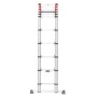 Telescopic ladder T80 FlexLine / aluminium / 11 steps