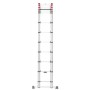 Telescopic ladder T80 FlexLine / aluminium / 13 steps