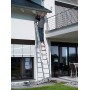 Combination stairs S100 Hailo ProfiLOT / aluminium / 2x6+1x5 steps