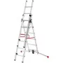 Combination stairs S100 Hailo ProfiLOT / aluminium / 2x6+1x5 steps Combination stairs S100 Hailo ProfiLOT / aluminium / 2x6+1x5 steps