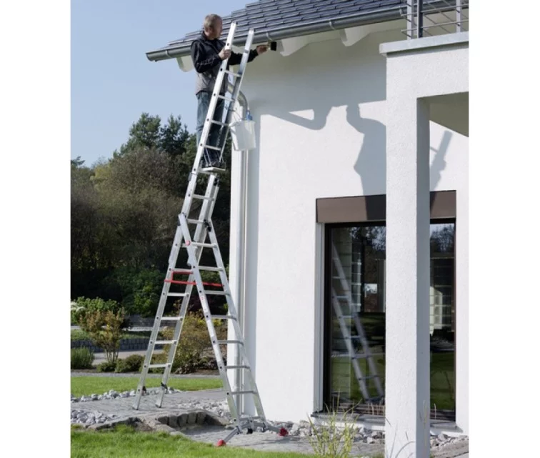 Kombineeritud redel S100 Hailo ProfiLOT / alumiinium / 2x9 + 1x8 astet Kombineeritud redel S100 Hailo ProfiLOT / alumiinium / 2x9 + 1x8 astet