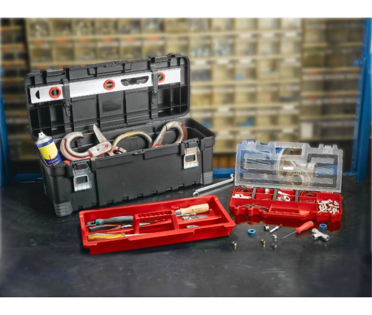 Tool Box with Organiser Hawk Tool Box 26 66x28,7x26,6cm