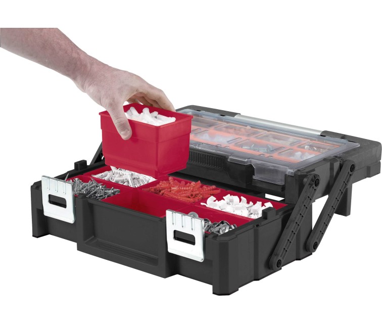 Tool Box with 18 compartments Cantilever Tool Box 18 45,8x24x14,5cm