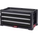 Instrumentu lāde ar 3 atviktnēm Drawers Tool Chest 56,2x28,9x26,2cm Instrumentu lāde ar 3 atviktnēm Drawers Tool Chest 56,2x28,9x26,2cm