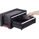 Instrumentu lāde ar 2 atviktnēm Drawers Tool Chest 56,2x28,9x26,2cm Instrumentu lāde ar 2 atviktnēm Drawers Tool Chest 56,2x28,9x26,2cm