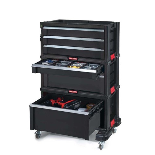 Instrumentu lāde ar 6 atviktnēm uz riteņiem Drawers Tool Chest Set 56,2x28,9x74,2cm Instrumentu lāde ar 6 atviktnēm uz riteņiem Drawers Tool Chest Set 56,2x28,9x74,2cm