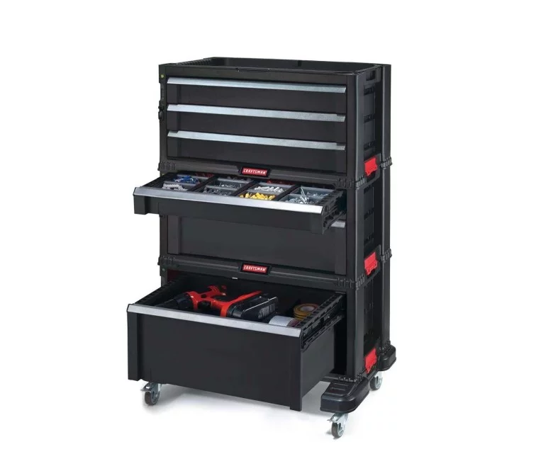 Ящик для инструментов с 6 ящиками на колесах Drawers Tool Chest Set 56,2x28,9x74,2cm Ящик для инструментов с 6 ящиками на колесах Drawers Tool Chest Set 56,2x28,9x74,2cm