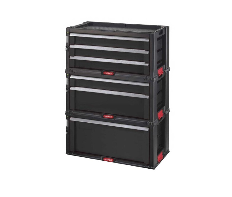 Tool Chest with 6 Drawers on wheels Drawers Tool Chest Set 56,2x28,9x74,2cm