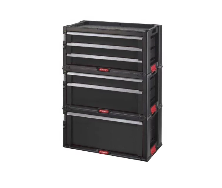 Ящик для инструментов с 6 ящиками на колесах Drawers Tool Chest Set 56,2x28,9x74,2cm Ящик для инструментов с 6 ящиками на колесах Drawers Tool Chest Set 56,2x28,9x74,2cm