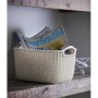 Basket Knit S rectangle 8L 30x22x17cm white