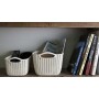 Basket Knit XS rectangle 3L 25x18x14cm white