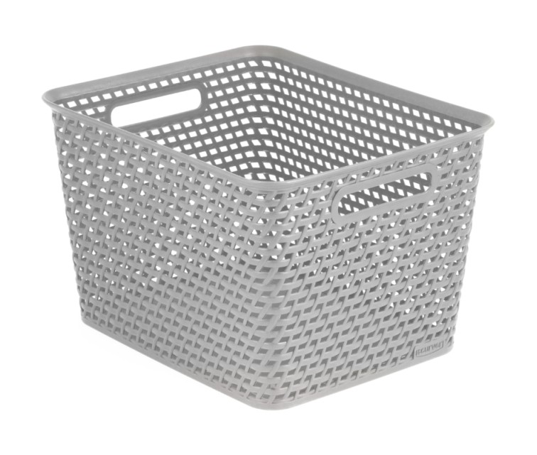 Basket Your Style L 35x30x22cm grey