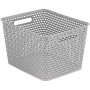 Basket Your Style L 35x30x22cm grey