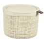 Basket with lid Jute round 2L Ø17x13cm cream Basket with lid Jute round 2L Ø17x13cm cream