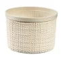 Basket with lid Jute round 2L Ø17x13cm cream Basket with lid Jute round 2L Ø17x13cm cream
