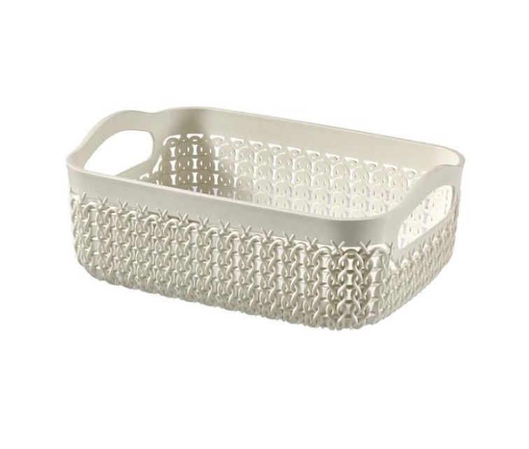 Basket Knit A6 19x14x7cm white