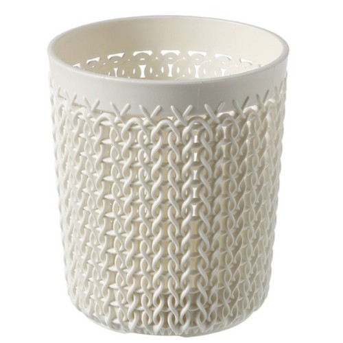 Groziņš Knit S apaļš Ø10x11cm balts Groziņš Knit S apaļš Ø10x11cm balts