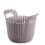 Basket Knit XS round 3L 23x19x19cm light purple