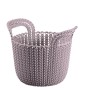 Grozs Knit XS apaļš 3L 23x19x19cm gaiši violets