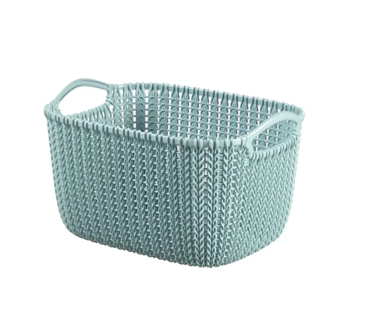 Korv kootud Curver KNIT, 30x22x17 cm, sinine Korv kootud Curver KNIT, 30x22x17 cm, sinine