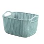 Basket Knit S rectangle 8L 30x22x17cm blue