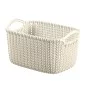Grozs Knit XS taisnstūris 3L 25x18x14cm balts Grozs Knit XS taisnstūris 3L 25x18x14cm balts