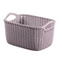 Basket Knit XS rectangle 3L 25x18x14cm light purple