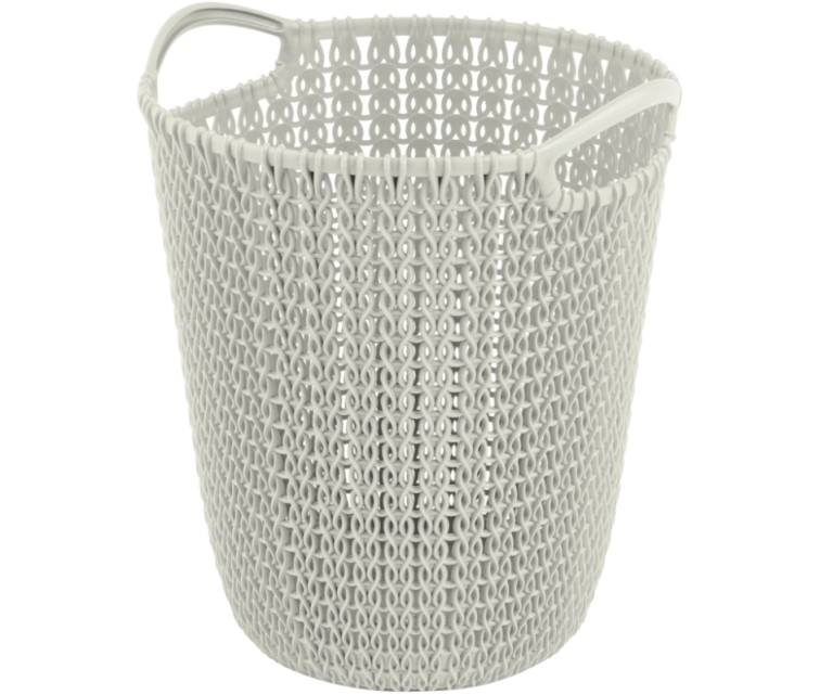 Paper basket Knit 7L 23x24x27cm white